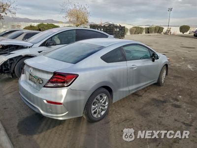 Trzecie zdjęcie samochodu z tyłu: 2014 HONDA CIVIC LX VIN:2HGFG3B53EH525901 - miniatura