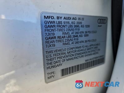 Zdjęcie 13 z 13 samochodu: 2022 AUDI Q3 PREMIUM 40 VIN:WA1AUCF35N1136020 - miniatura