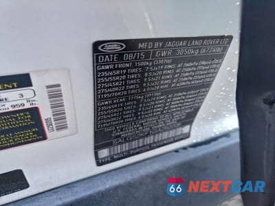 Zdjęcie 13 z 13 samochodu: 2016 LAND ROVER RANGE ROVER HSE VIN:SALGS2KF1GA250205 - miniatura