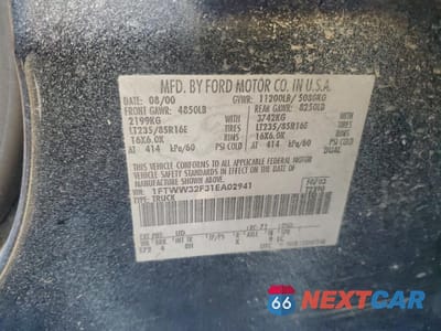 Zdjęcie 12 z 12 samochodu: 2001 FORD F350 SUPER DUTY VIN:1FTWW32F31EA02941 - miniatura