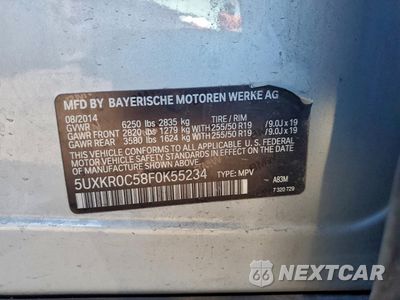 Zdjęcie 13 z 13 samochodu: 2015 BMW X5 XDRIVE35I VIN:5UXKR0C58F0K55234 - miniatura