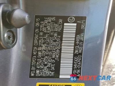 Zdjęcie 14 z 15 samochodu: 2016 LEXUS CT 200 VIN:JTHKD5BH2G2253914 - miniatura