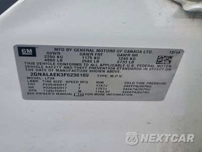 Zdjęcie 13 z 13 samochodu: 2015 CHEVROLET EQUINOX LS VIN:2GNALAEK3F6236189 - miniatura