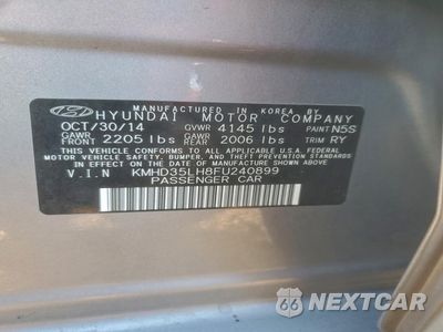 Zdjęcie 13 z 13 samochodu: 2015 HYUNDAI ELANTRA GT VIN:KMHD35LH8FU240899 - miniatura