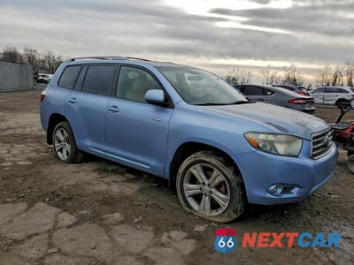 Czwarte zdjęcie samochodu z boku: 2008 TOYOTA HIGHLANDER SPORT VIN:JTEES43A282014442 - miniatura