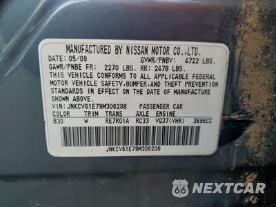Zdjęcie 12 z 14 samochodu: 2009 INFINITI G37 BASE VIN:JNKCV61E79M306208 - miniatura