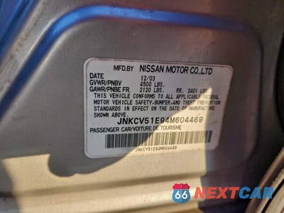 Zdjęcie 12 z 14 samochodu: 2004 INFINITI G35 VIN:JNKCV51E94M604469 - miniatura