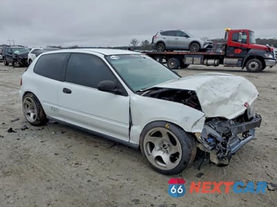 Czwarte zdjęcie samochodu z boku: 1993 HONDA CIVIC VX VIN:2HGEH2375PH511200 - miniatura