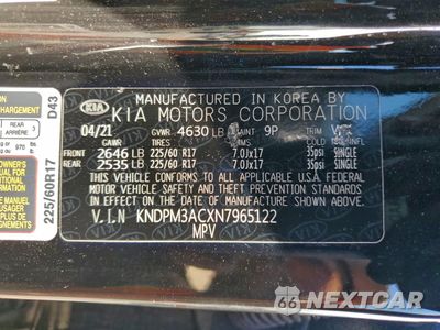 Zdjęcie 12 z 15 samochodu: 2022 KIA SPORTAGE LX VIN:KNDPM3ACXN7965122 - miniatura