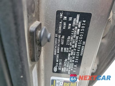 Zdjęcie 12 z 12 samochodu: 2012 KIA OPTIMA SX VIN:5XXGR4A65CG015014 - miniatura