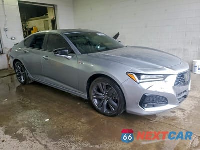 Czwarte zdjęcie samochodu z boku: 2022 ACURA TLX TECH A VIN:19UUB6F5XNA000303 - miniatura