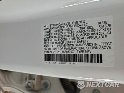Zdjęcie 13 z 15 samochodu: 2025 HONDA PILOT TOURING VIN:5FNYG2H78SB030427 - miniatura