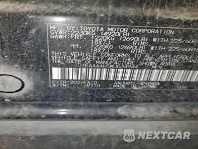 Zdjęcie 14 z 14 samochodu: 2021 TOYOTA VENZA LE VIN:JTEAAAAH5MJ034944 - miniatura