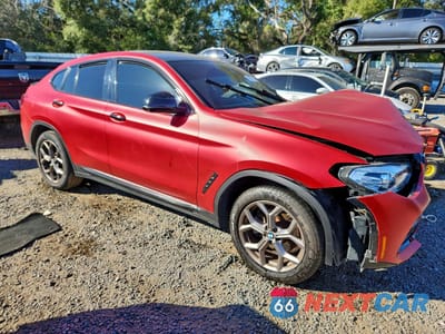 Czwarte zdjęcie samochodu z boku: 2021 BMW X4 XDRIVE30I VIN:5UX2V1C08M9G72113 - miniatura