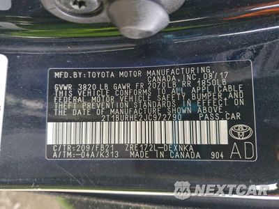 Zdjęcie 12 z 13 samochodu: 2018 TOYOTA COROLLA L VIN:2T1BURHE2JC972790 - miniatura