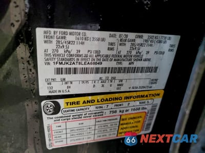 Zdjęcie 14 z 15 samochodu: 2020 FORD EXPEDITION MAX LIMITED VIN:1FMJK2AT8LEA68049 - miniatura