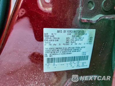 Zdjęcie 13 z 14 samochodu: 2013 FORD EDGE SEL VIN:2FMDK4JC6DBC80681 - miniatura