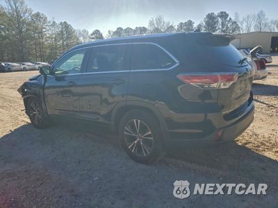 Drugie zdjęcie samochodu z przodu: 2016 TOYOTA HIGHLANDER XLE VIN:5TDJKRFH8GS311795 - miniatura