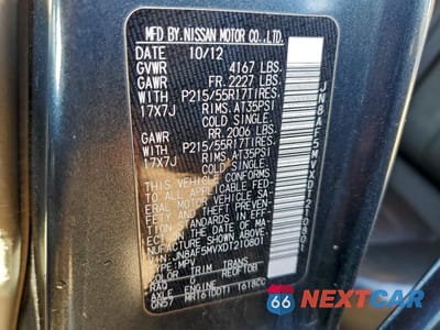 Zdjęcie 13 z 13 samochodu: 2013 NISSAN JUKE S VIN:JN8AF5MVXDT210801 - miniatura