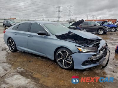 Czwarte zdjęcie samochodu z boku: 2022 HONDA ACCORD SPORT VIN:1HGCV1F39NA108299 - miniatura