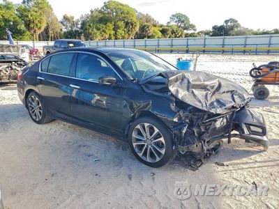 Czwarte zdjęcie samochodu z boku: 2015 HONDA ACCORD SPORT VIN:1HGCR2E59FA119348 - miniatura