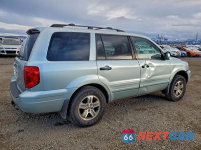 Trzecie zdjęcie samochodu z tyłu: 2003 HONDA PILOT EXL VIN:2HKYF18633H514531 - miniatura