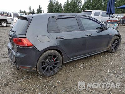 Trzecie zdjęcie samochodu z tyłu: 2016 VOLKSWAGEN GTI S/SE VIN:3VW5T7AU1GM053401 - miniatura