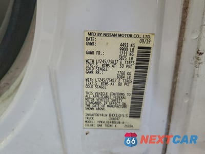 Zdjęcie 13 z 14 samochodu: 2020 NISSAN NV 2500 SV VIN:1N6AF0KY4LN801055 - miniatura