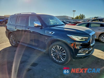 Czwarte zdjęcie samochodu z boku: 2019 INFINITI QX80 LUXE VIN:JN8AZ2NE6K9237086 - miniatura
