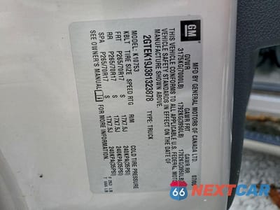 Zdjęcie 12 z 12 samochodu: 2008 GMC SIERRA K1500 VIN:2GTEK19J381323878 - miniatura