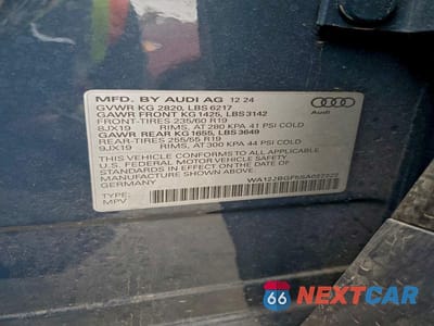 Zdjęcie 14 z 14 samochodu: 2025 AUDI Q6 E-TRON PREMIUM PLUS VIN:WA122BGF5SA022222 - miniatura