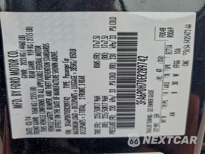 Zdjęcie 13 z 15 samochodu: 2014 FORD FUSION SE VIN:3FA6P0H70ER289742 - miniatura