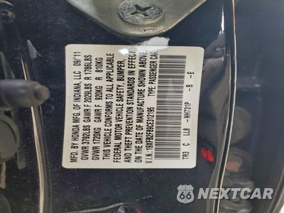 Zdjęcie 12 z 14 samochodu: 2012 HONDA CIVIC EX VIN:19XFB2F89CE312195 - miniatura