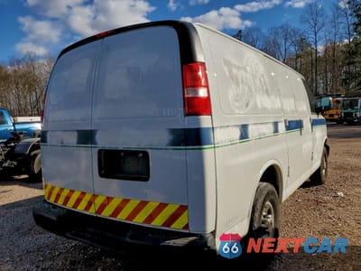 Trzecie zdjęcie samochodu z tyłu: 2020 CHEV EXPRESS G2500 VIN:1GCWGAFP4L1160851 - miniatura