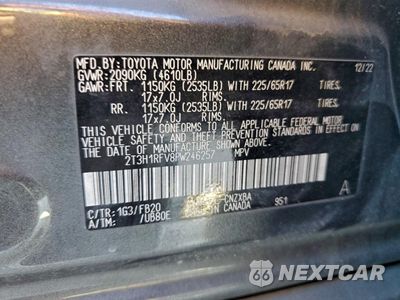 Zdjęcie 12 z 13 samochodu: 2023 TOYOTA RAV4 LE VIN:2T3H1RFV8PW246257 - miniatura