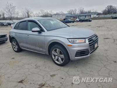 Czwarte zdjęcie samochodu z boku: 2018 AUDI Q5 PREMIUM VIN:WA1ANAFY9J2083890 - miniatura