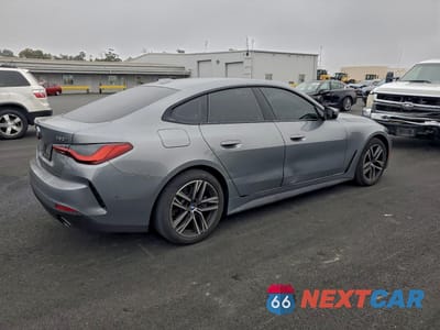 Trzecie zdjęcie samochodu z tyłu: 2022 BMW 430I GRAN COUPE VIN:WBA63AV01NFM22750 - miniatura