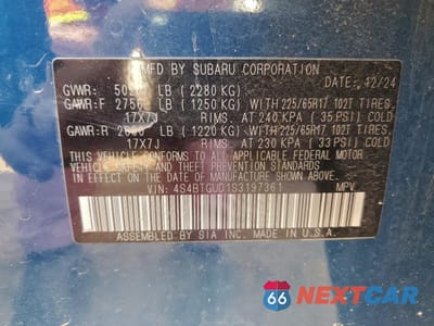 Zdjęcie 13 z 16 samochodu: 2025 SUBARU OUTBACK WILDERNESS VIN:4S4BTGUD1S3197361 - miniatura