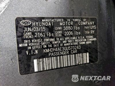 Zdjęcie 13 z 13 samochodu: 2016 HYUNDAI ELANTRA SE VIN:KMHDH4AE3GU573243 - miniatura
