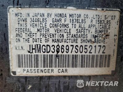 Zdjęcie 13 z 13 samochodu: 2007 HONDA FIT S VIN:JHMGD38697S052172 - miniatura
