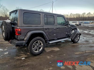 Trzecie zdjęcie samochodu z tyłu: 2021 JEEP WRANGLER UNLIMITED SAHARA VIN:1C4HJXEG0MW660556 - miniatura