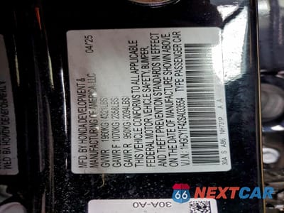 Zdjęcie 12 z 13 samochodu: 2025 HONDA ACCORD SE VIN:1HGCY1F42SA033554 - miniatura