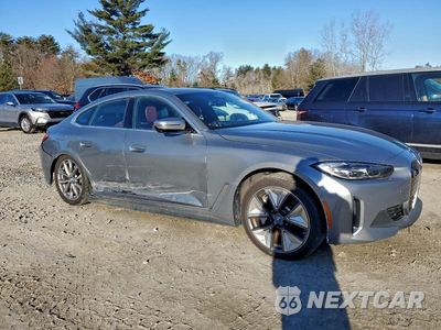 Czwarte zdjęcie samochodu z boku: 2024 BMW I4 EDRIVE 35 VIN:WBY43AW08RFS88445 - miniatura