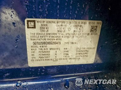 Zdjęcie 12 z 14 samochodu: 2014 GMC SIERRA K1500 SLE VIN:3GTU2UEC8EG283479 - miniatura