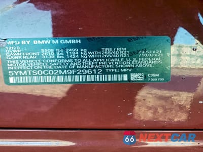 Zdjęcie 13 z 14 samochodu: 2021 BMW X3 M COMPETITION VIN:5YMTS0C02M9F29612 - miniatura