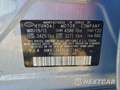 Zdjęcie 12 z 14 samochodu: 2013 HYUNDAI SONATA HYBRID VIN:KMHEC4A43DA071467 - miniatura