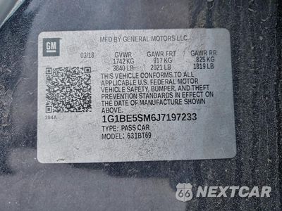 Zdjęcie 14 z 16 samochodu: 2018 CHEVROLET CRUZE LT VIN:1G1BE5SM6J7197233 - miniatura