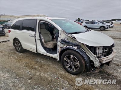 Czwarte zdjęcie samochodu z boku: 2019 HONDA ODYSSEY TOURING VIN:5FNRL6H83KB067840 - miniatura