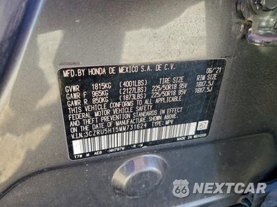 Zdjęcie 12 z 12 samochodu: 2021 HONDA HR-V SPORT VIN:3CZRU5H15MM731624 - miniatura