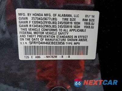 Zdjęcie 13 z 13 samochodu: 2014 ACURA MDX TECHNOLOGY VIN:5FRYD4H46EB033856 - miniatura